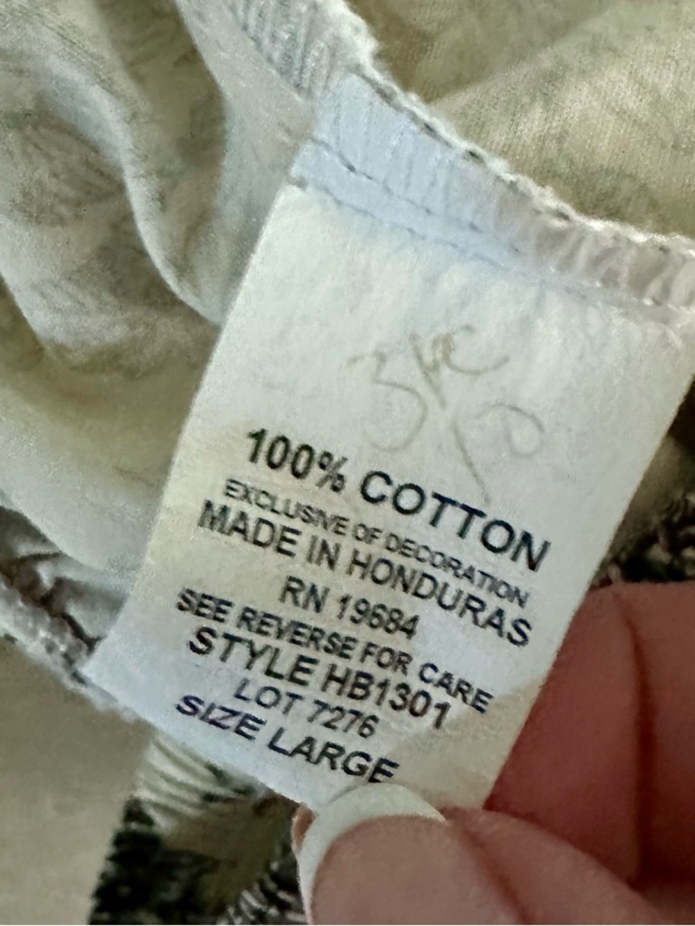 100% cotton lounge pants with elastic waist band - Black on Cream - Picture 3 of 7